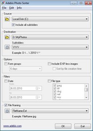 Adebis Photo Sorter screenshot
